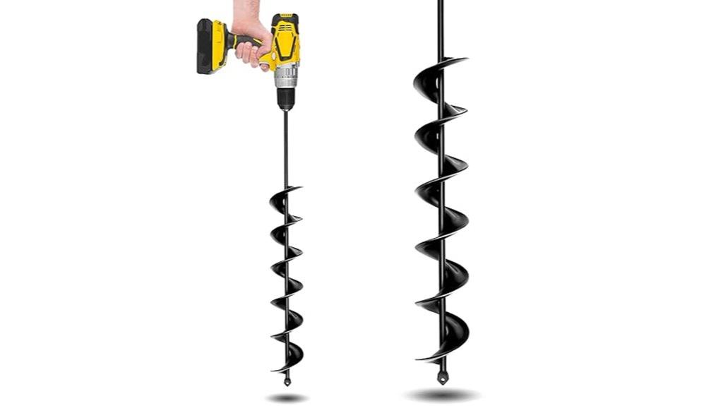 three piece garden auger