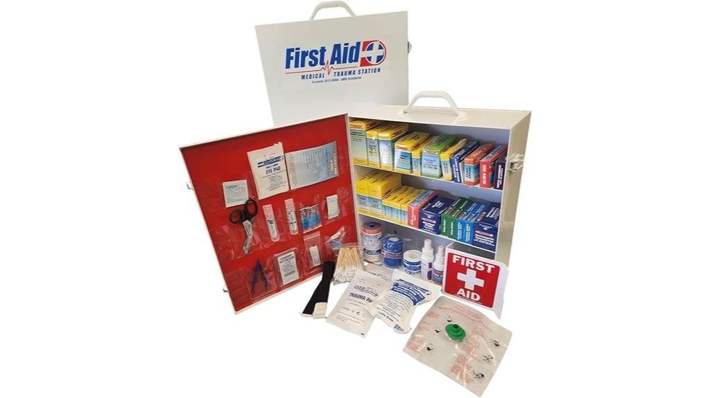 three shelf first aid cabinet
