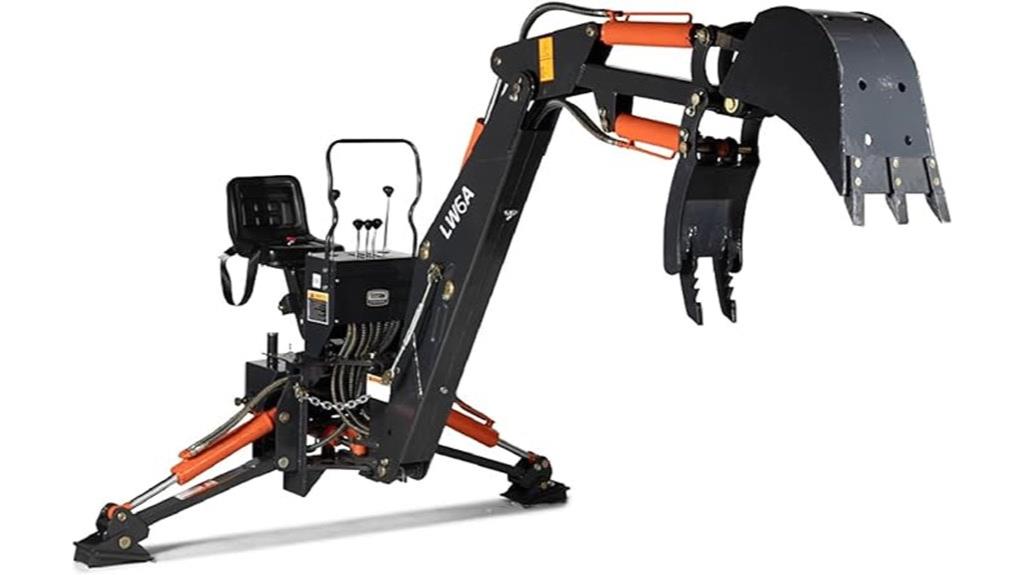 titan 6 ft backhoe