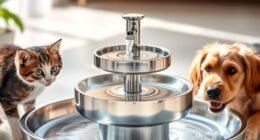 top stainless steel pet fountains