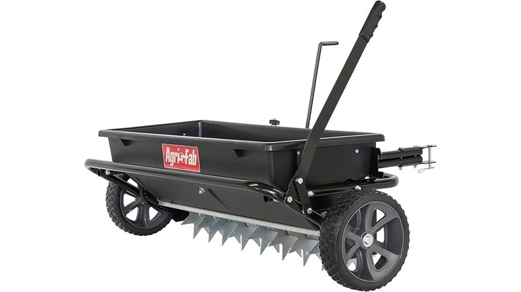 tow behind lawn spreader