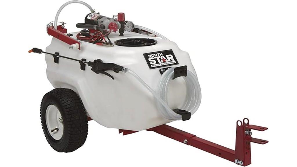 trailer mounted 21 gallon sprayer
