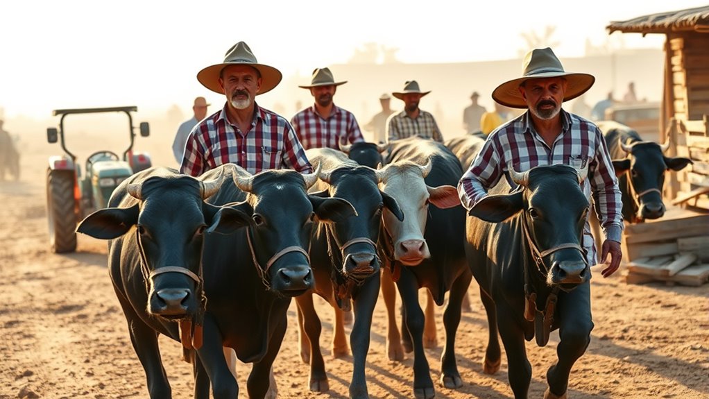 transport livestock during market