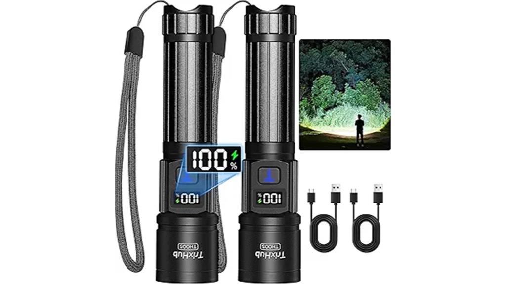 two pack high lumens flashlights