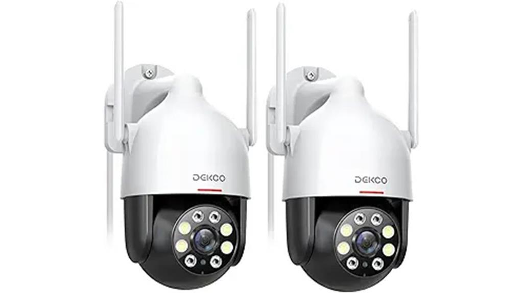 two pack outdoor security cameras