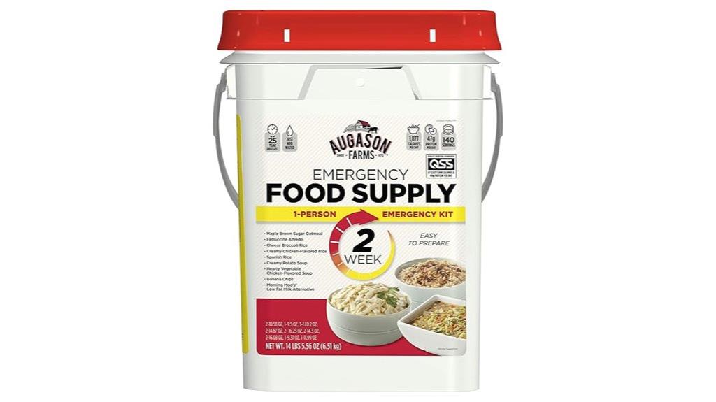 two week emergency food kit