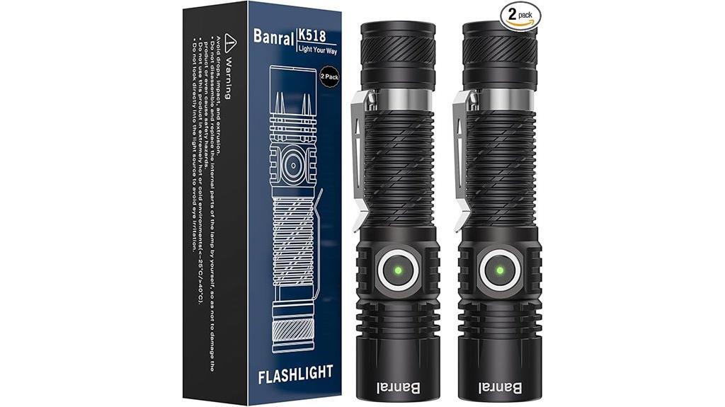 usb c waterproof multi mode flashlight