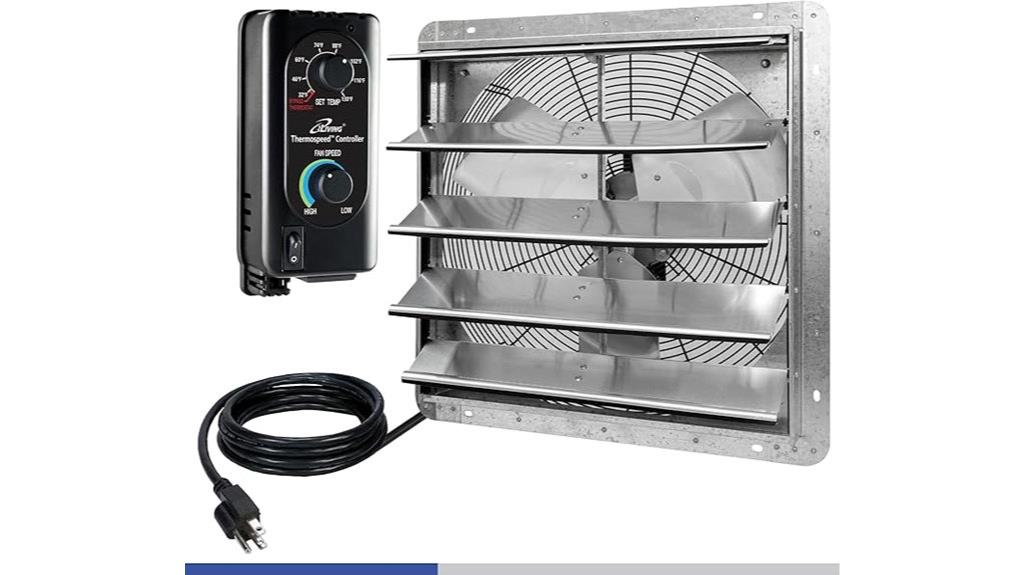 wall mounted thermostat controlled fan