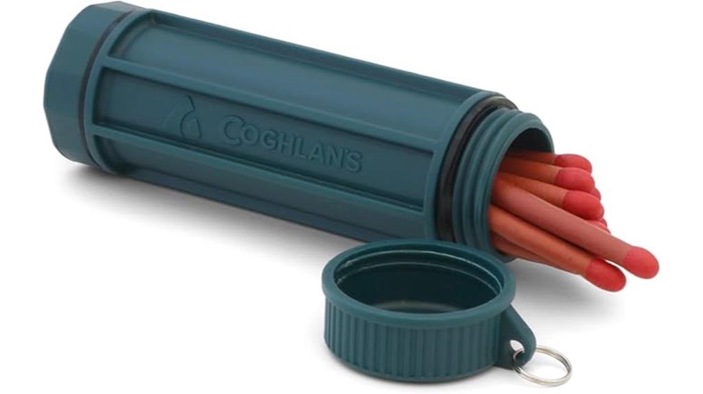 waterproof storm match case