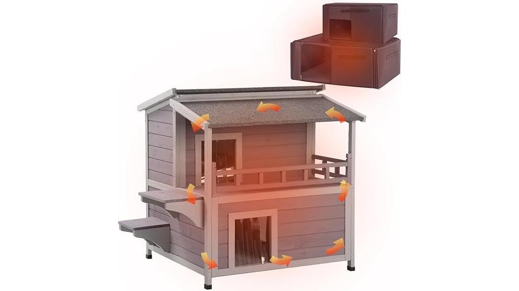 weatherproof outdoor cat shelter