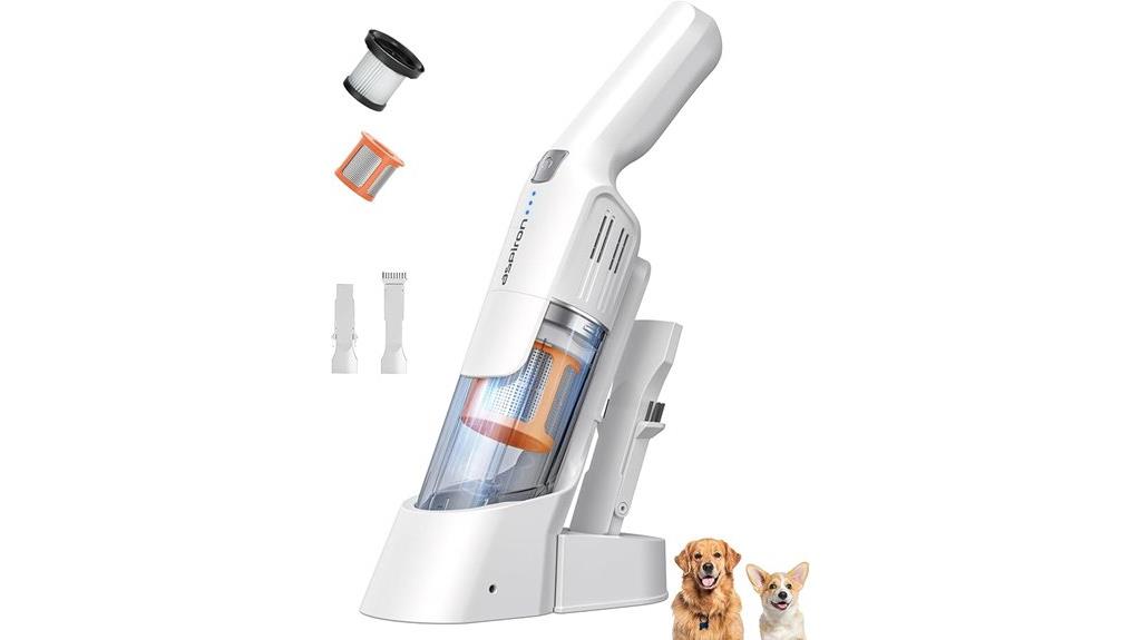 white aspiron handheld vacuum