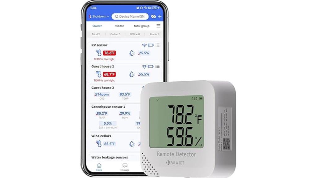 wireless environmental sensor alerts