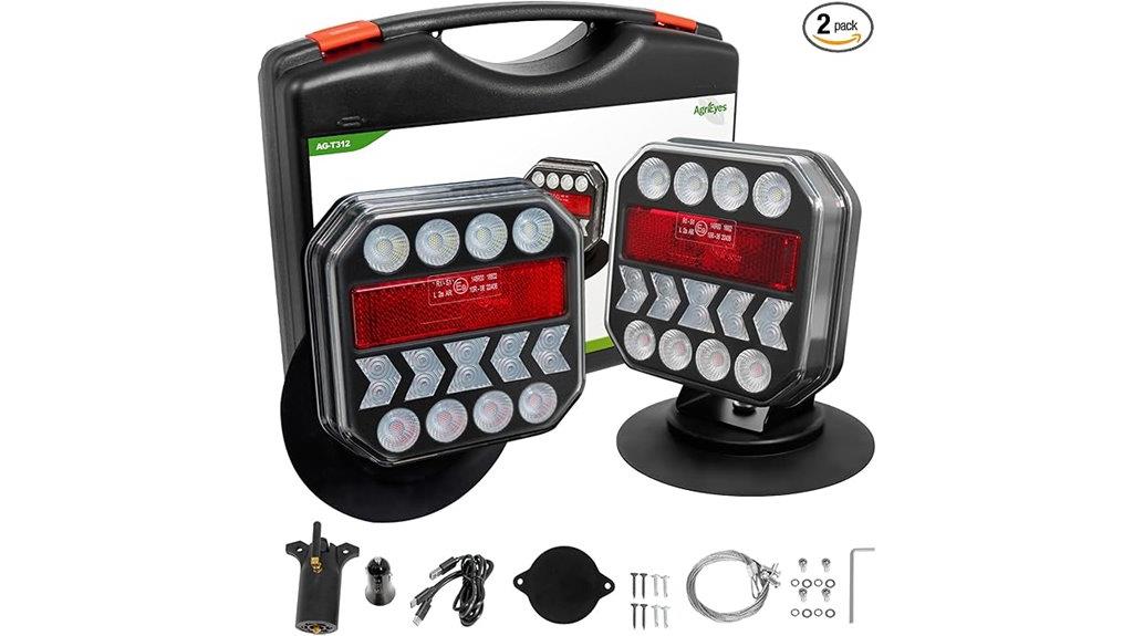 wireless magnetic trailer lights