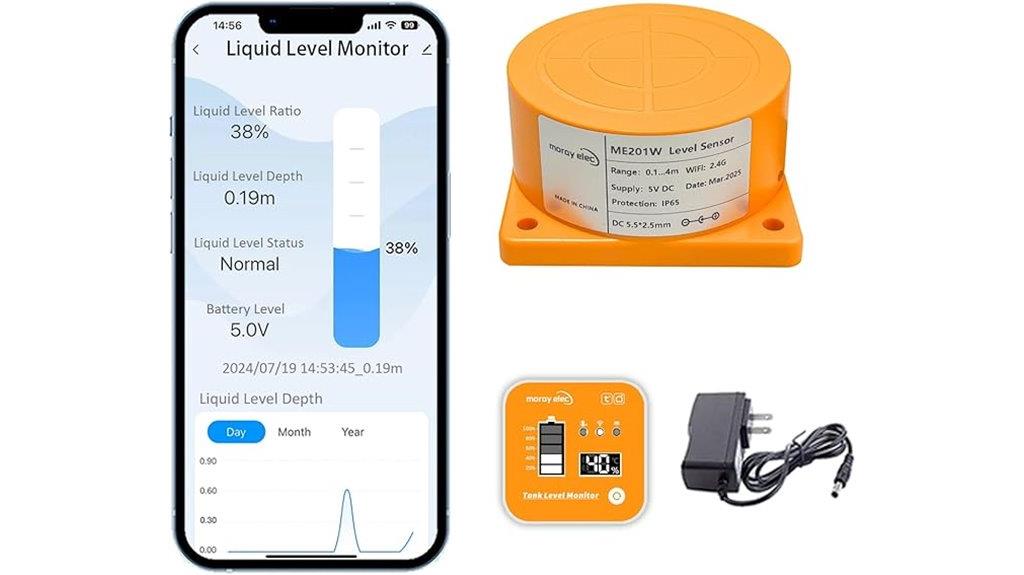 wireless ultrasonic liquid level sensor