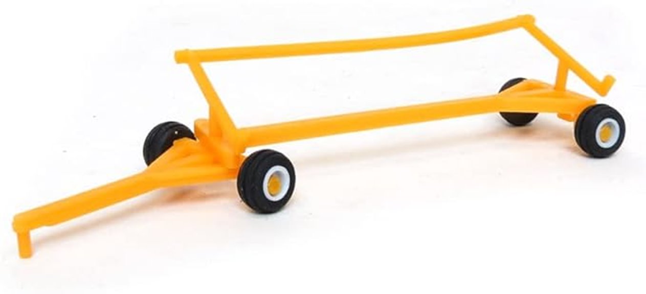 yellow plastic combine header trailer