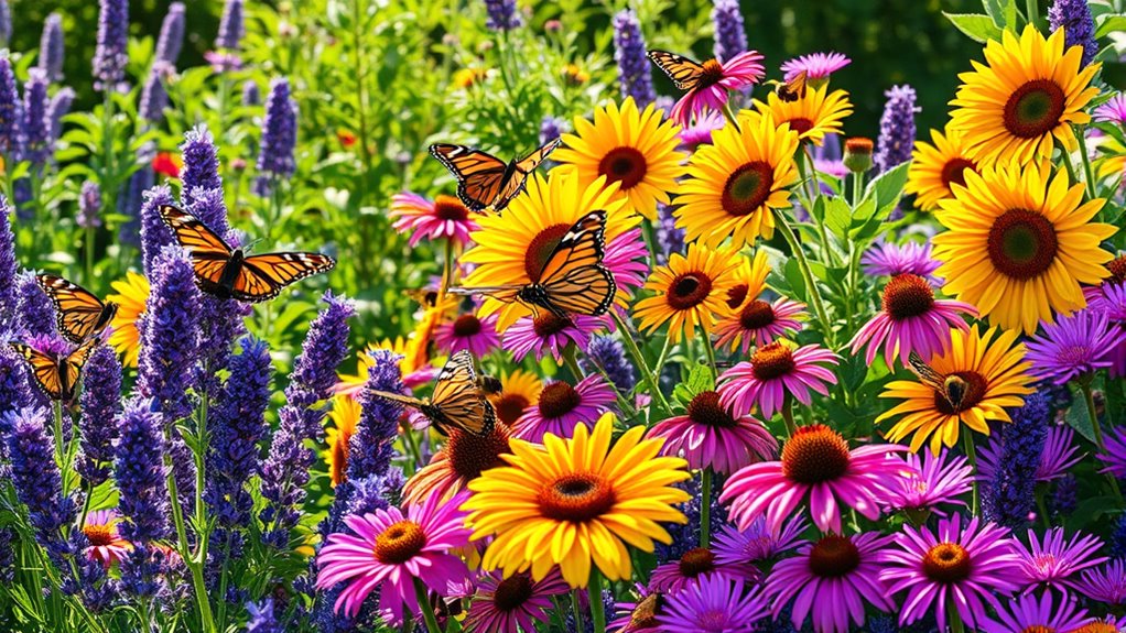 gardens attracting pollinators naturally