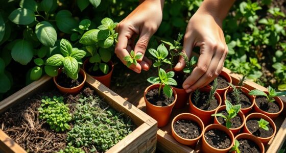 herb propagation cuttings division seeds