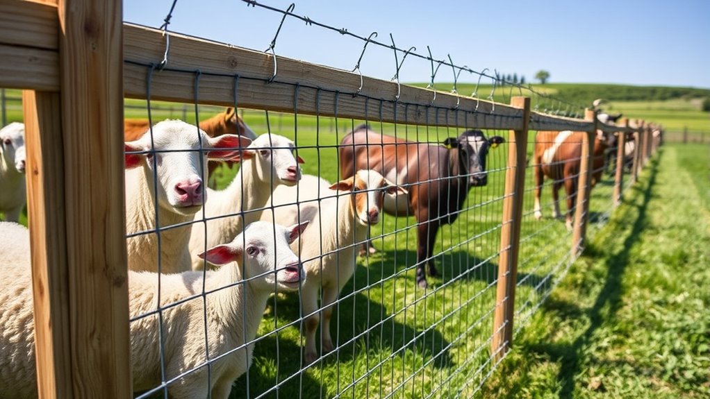 humane adaptable livestock fencing