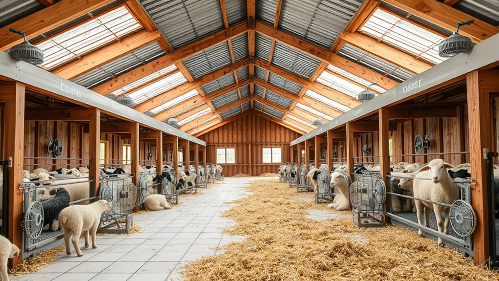 optimized housing for small ruminants