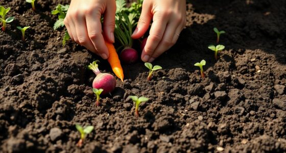 plant root vegetable planting