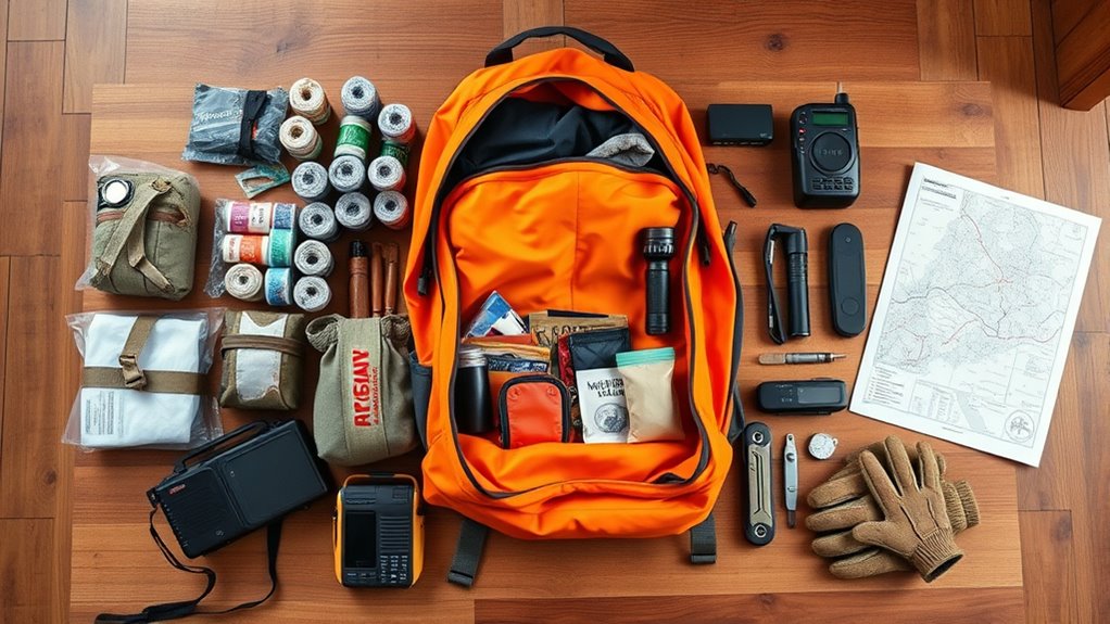 preparing emergency evacuation kit