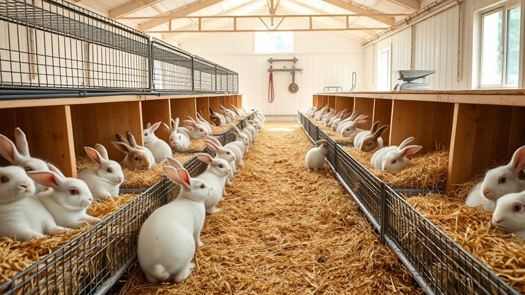 rabbit housing and breeding