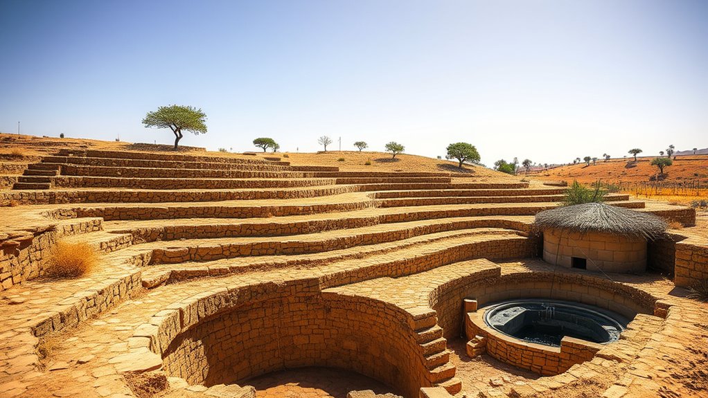 rainwater harvesting with contour bunds