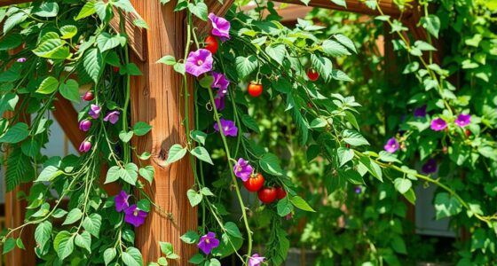 support structures for vines