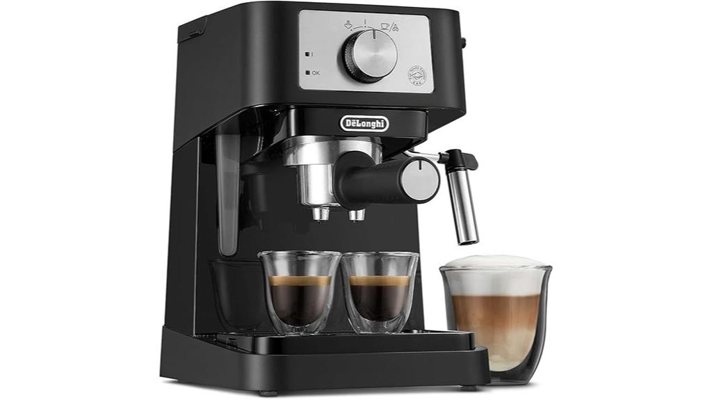 elegant compact espresso maker