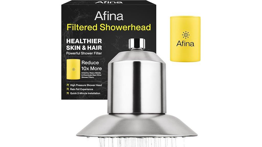 filtered hard water shower head