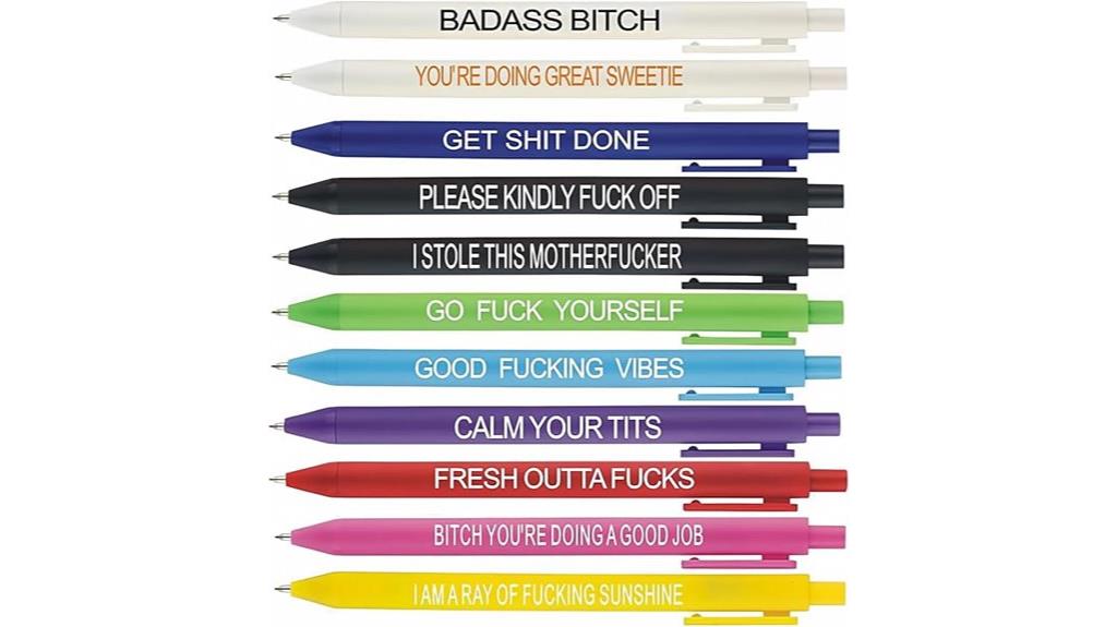 funny adult pen set