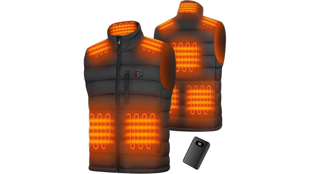 men s heated vest battery