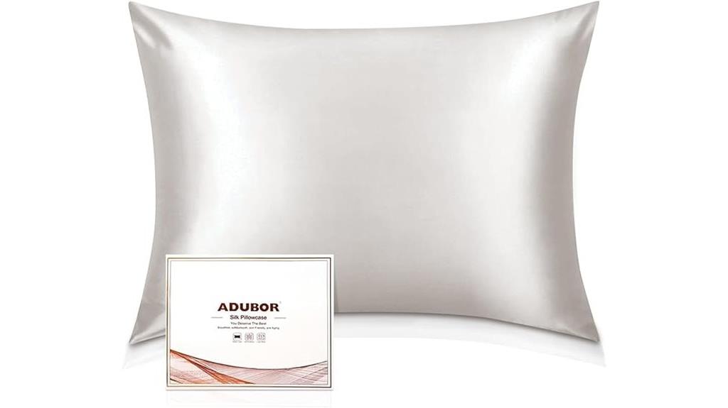 silk pillowcase ivory white