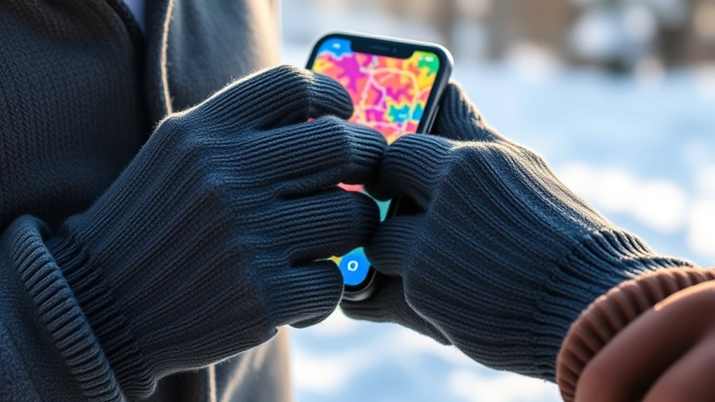 warm touchscreen compatible gloves