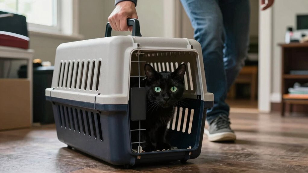 calm cats during evacuations