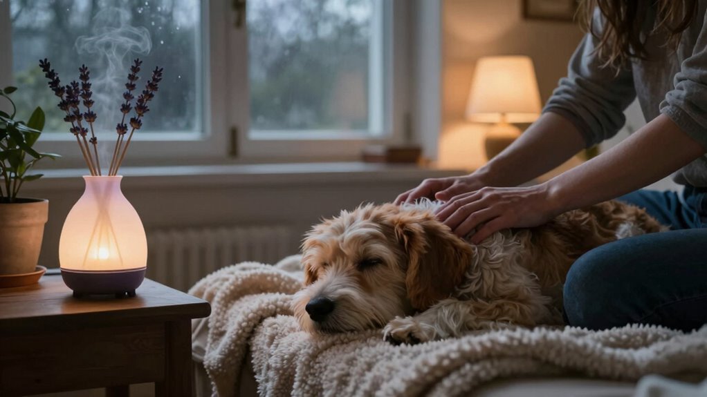 calming touch during storms