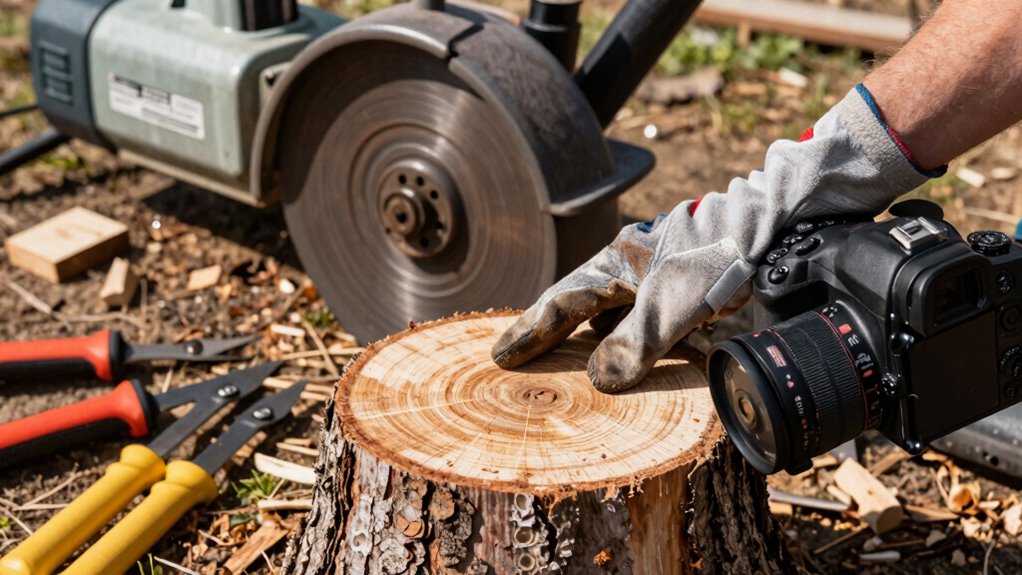 choose appropriate stump grinding technique