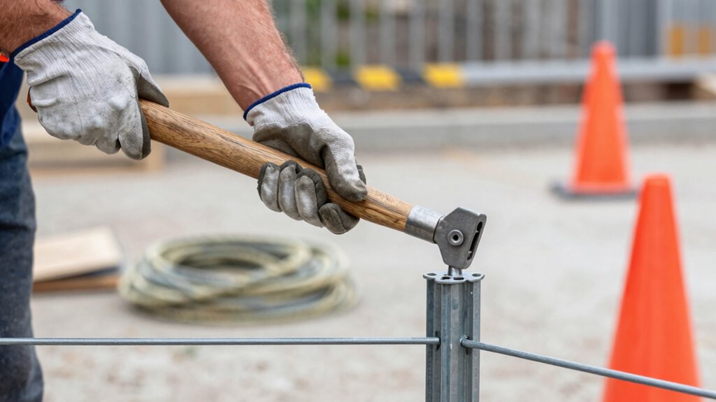 create safe fencing workspace