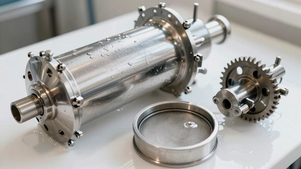 disassemble rinse scrub thoroughly