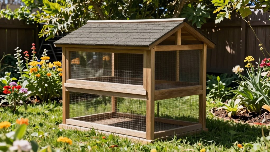 durable ventilated outdoor hutch