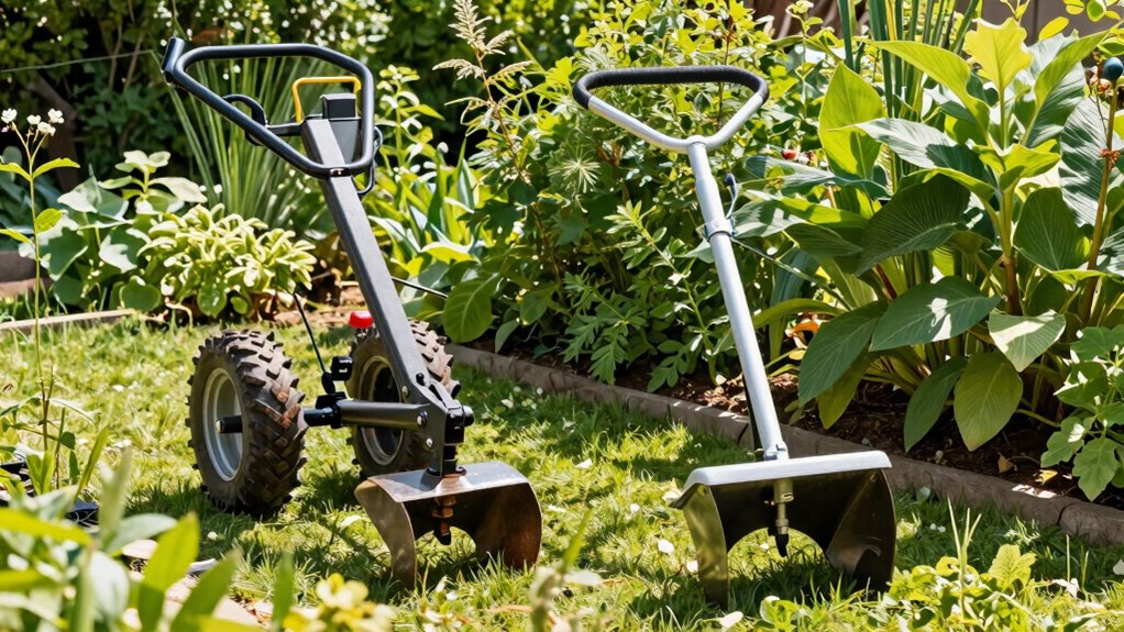 easier maneuverability in small gardens