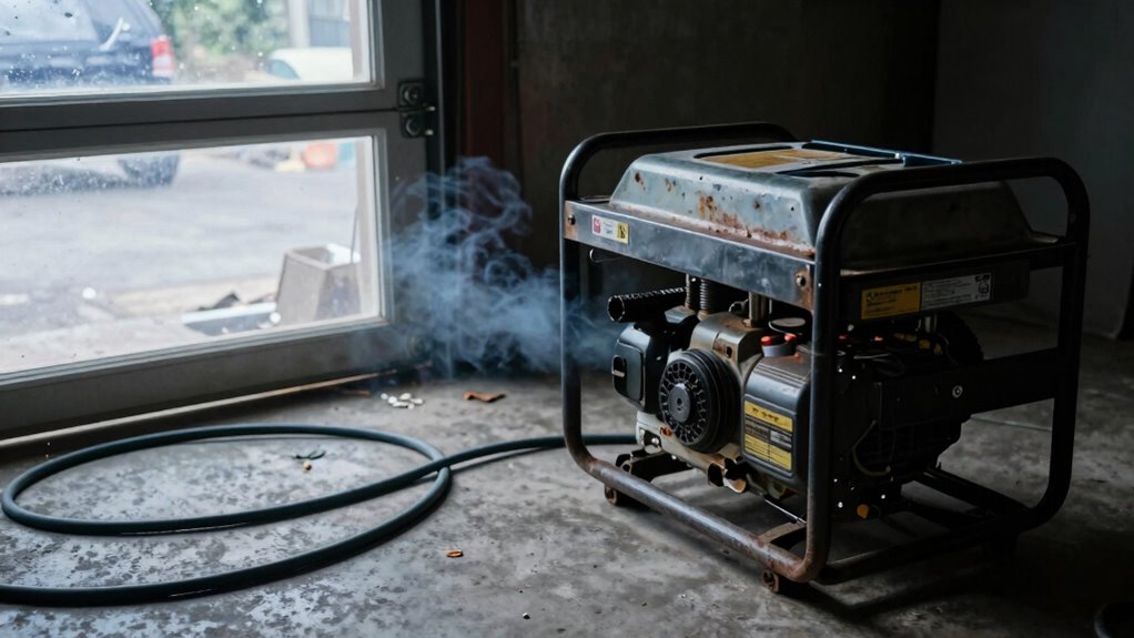 ensure proper generator ventilation