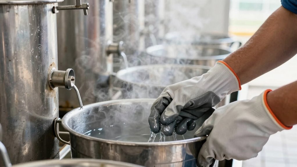 ensure thorough equipment sanitation