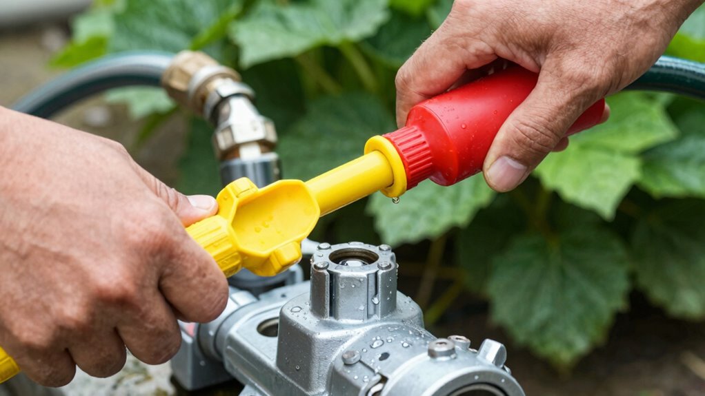 ensure water fills pump