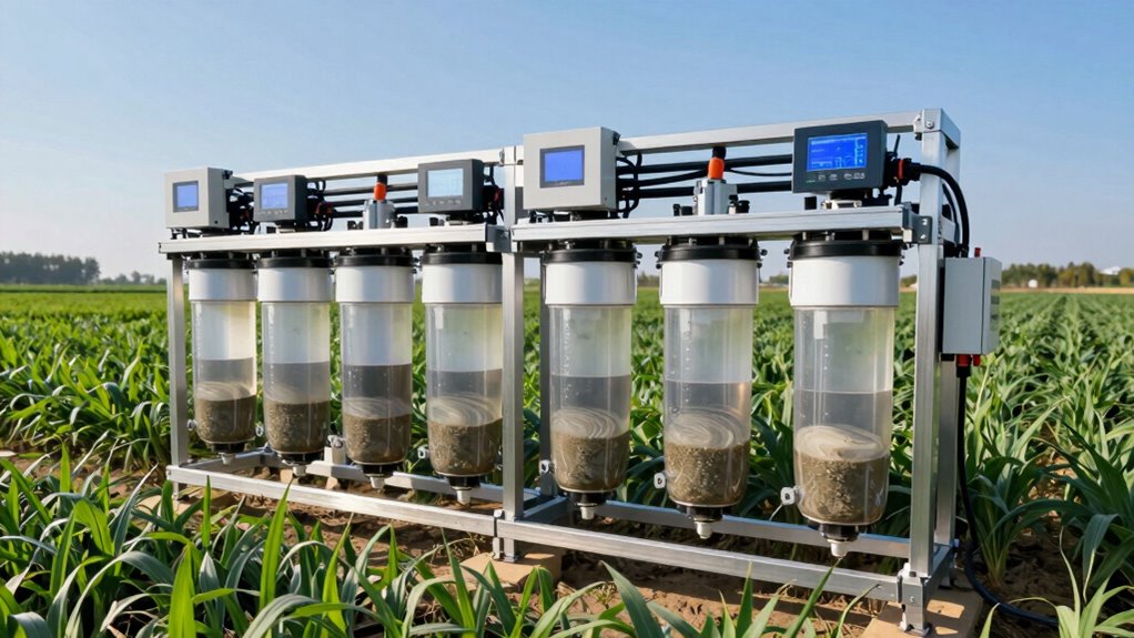 filtering irrigation pump sediments