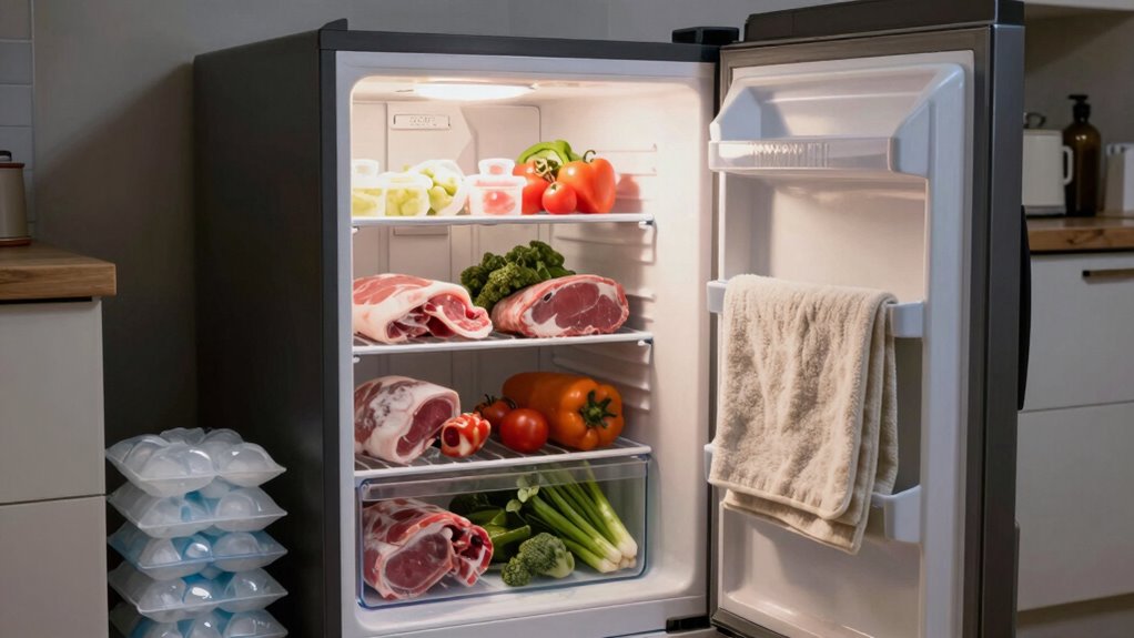 freezer maintenance during outages