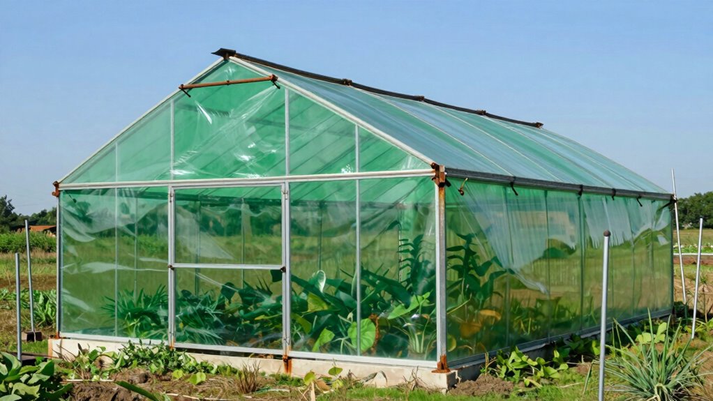 heavy duty windy area greenhouse kits