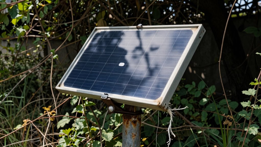 improper solar fence installation