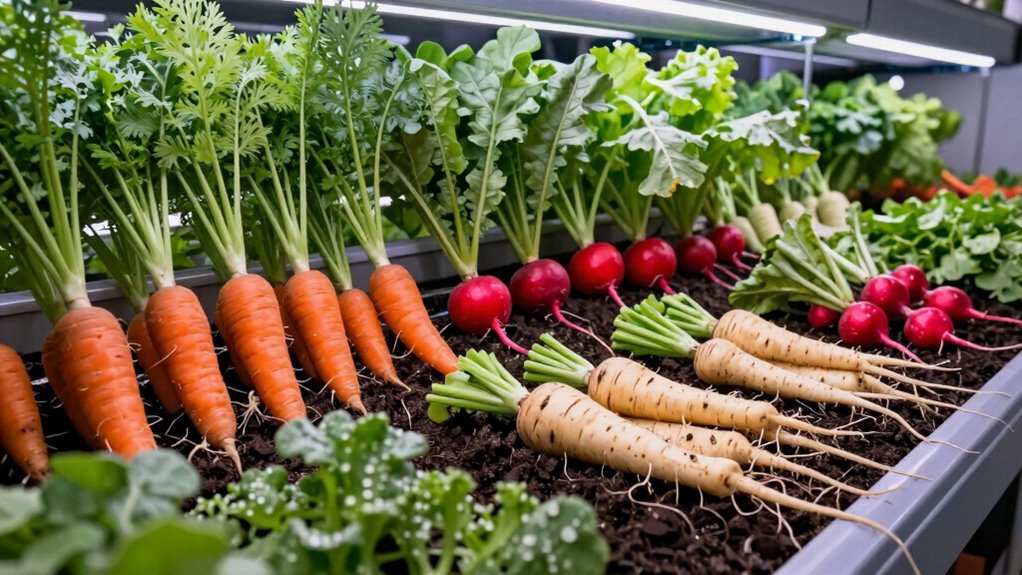 indoor root vegetable cultivation