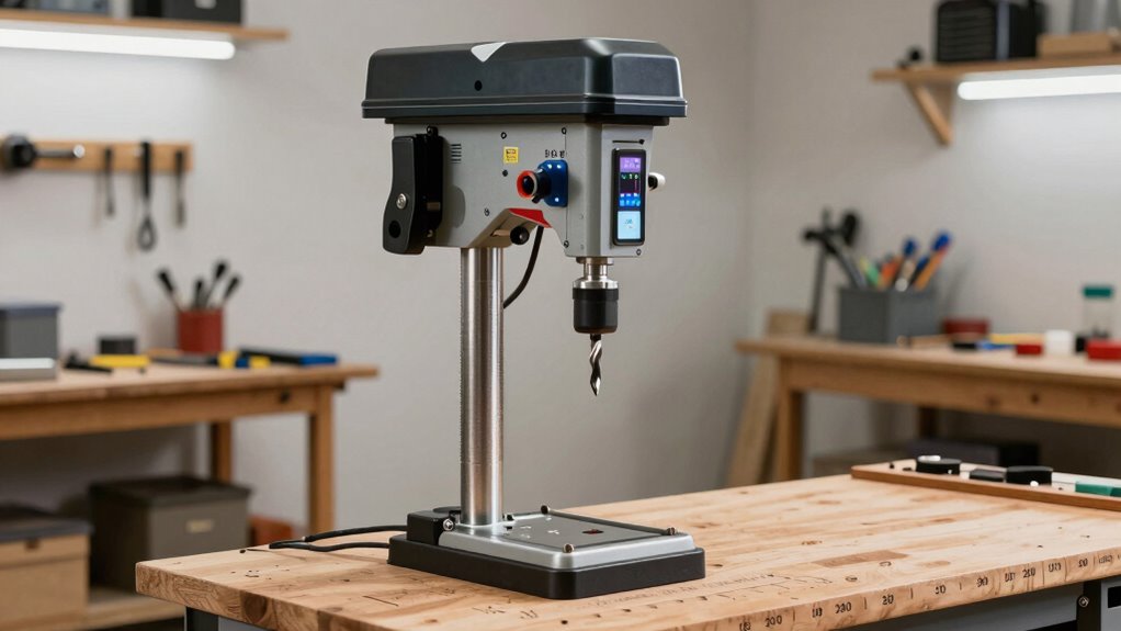 key drill press features